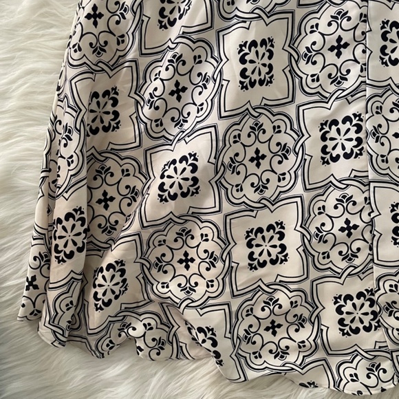 NWOT womens petite Ann Taylor tiled tie waist maxi skirt - Picture 10 of 12